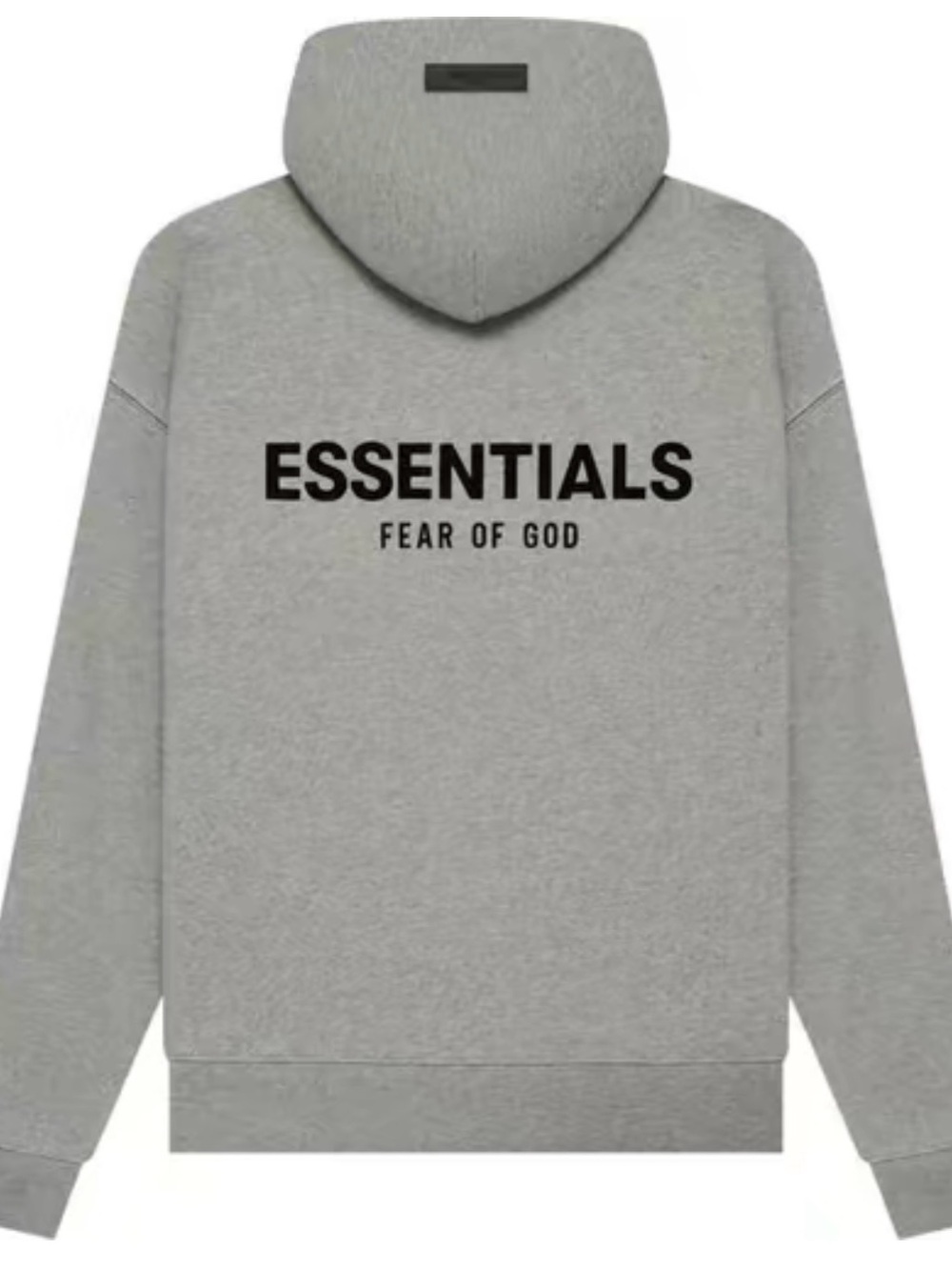 ESSENTIALS mens dark oatmeal Pullover Hoodie